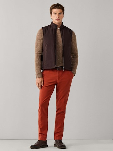 Hackett London Vest 'Windsor' in Brown
