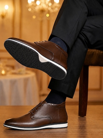 ALLTHEMEN Lace-Up Shoes 'Schutz' in Brown