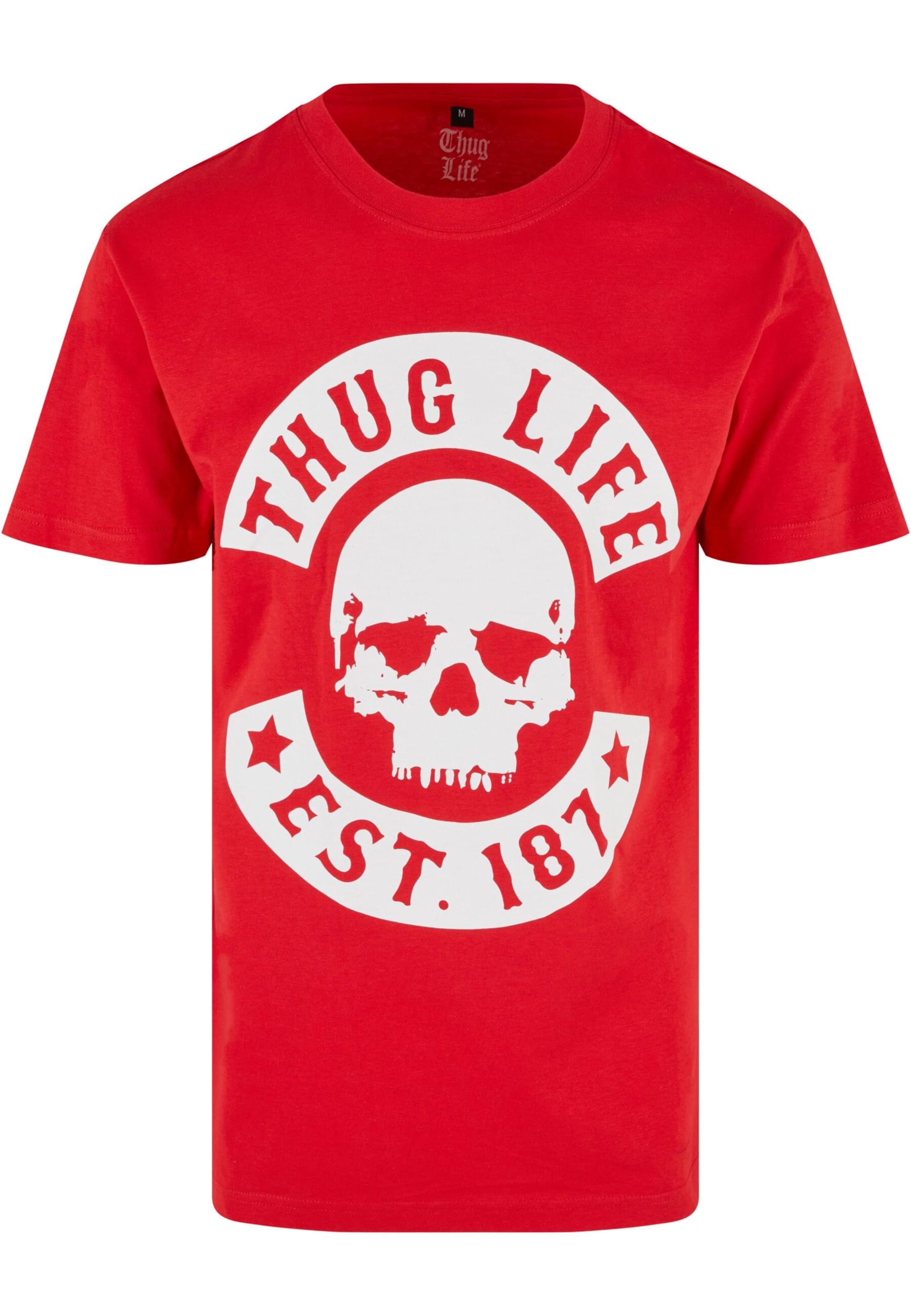 Thug Life Футболка в Красный: спереди