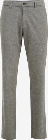 WE Fashion Slim fit Chino trousers in Grey: front
