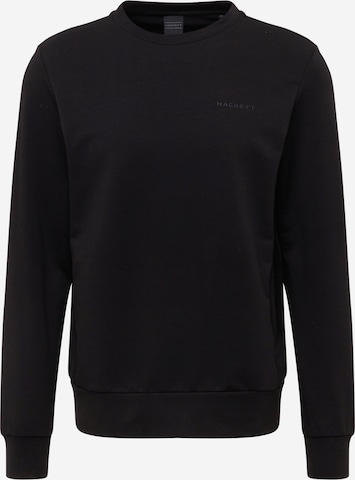 Hackett London Sweatshirt in Zwart: voorkant