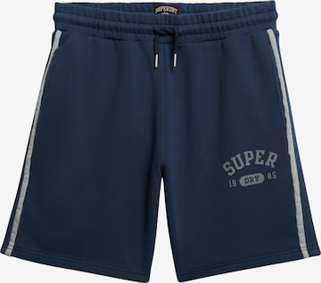 Regular Pantalon 'Athletic Essentials' Superdry & Co en bleu : devant