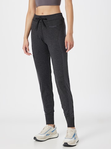 Hummel Slim fit Workout Pants 'HANA' in Black: front