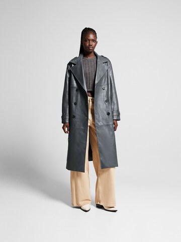 Bershka Between-Seasons Coat in Grey