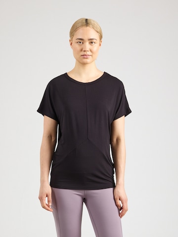 CURARE Yogawear Funktionstopp i svart: framsida