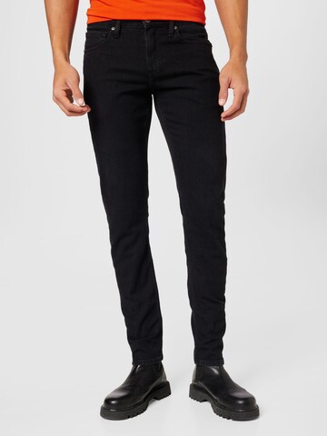 Coupe slim Jean Calvin Klein en noir : devant