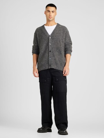 TOPMAN Knit cardigan in Grey