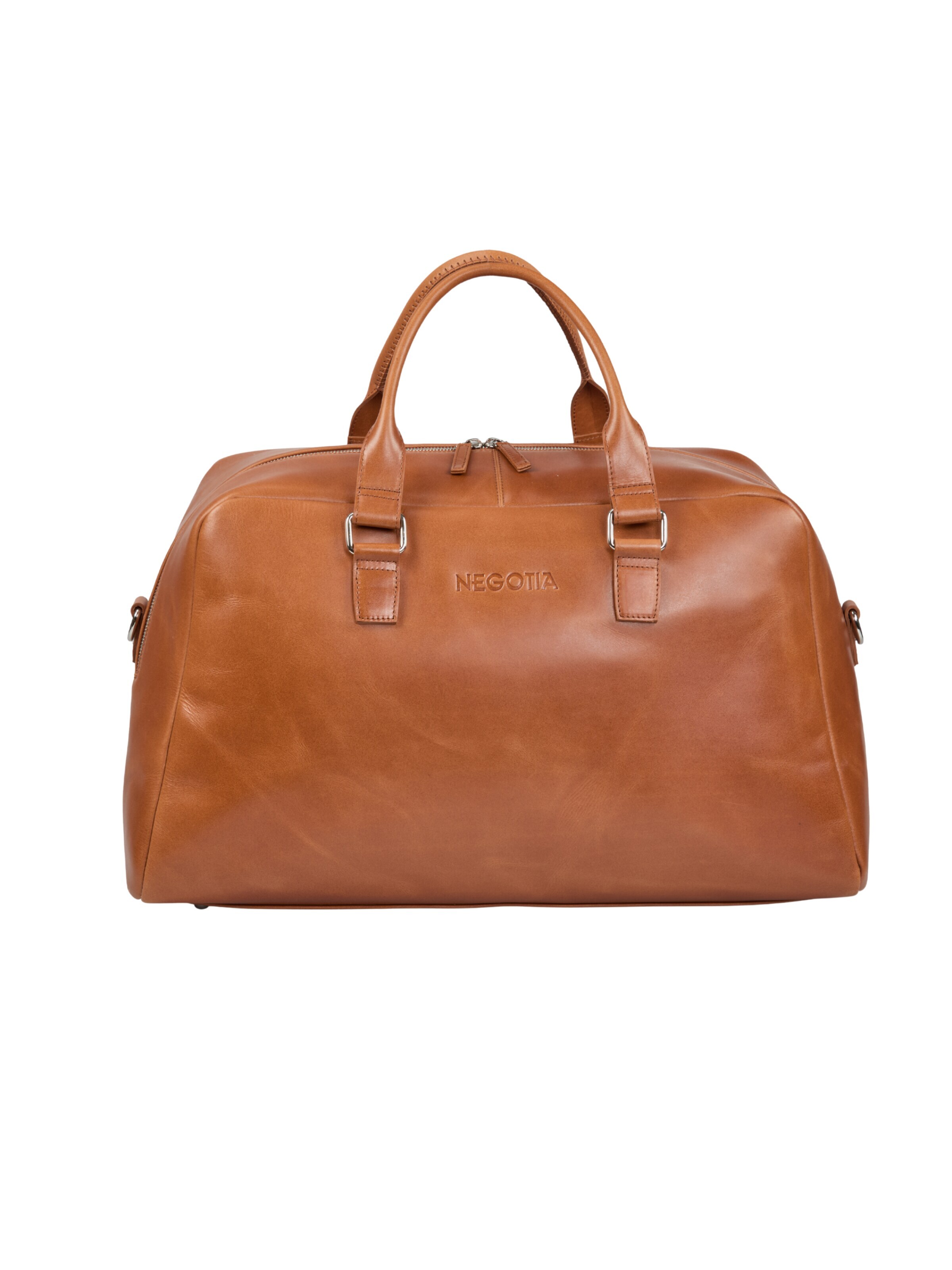 NEGOTIA Leather Weekender 'Valen'‌‌ in Braun