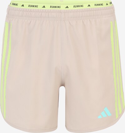 ADIDAS PERFORMANCE Pantalon de sport 'OTR E' en beige / turquoise / pomme / noir, Vue avec produit