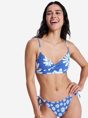 ROXY Triangel Bikinitop in Blau: Vorderseite