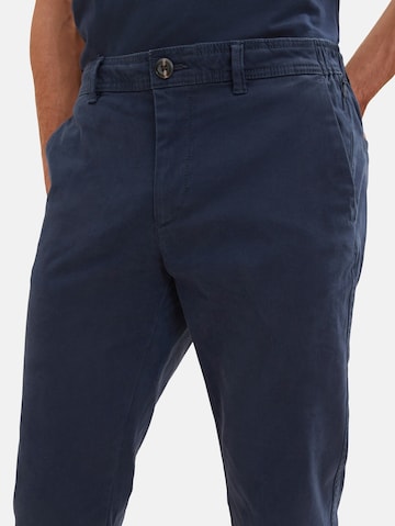 Regular Pantalon chino TOM TAILOR en bleu