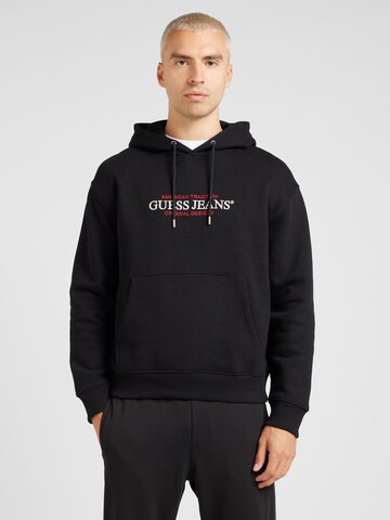Felpa di GUESS JEANS in nero: frontale