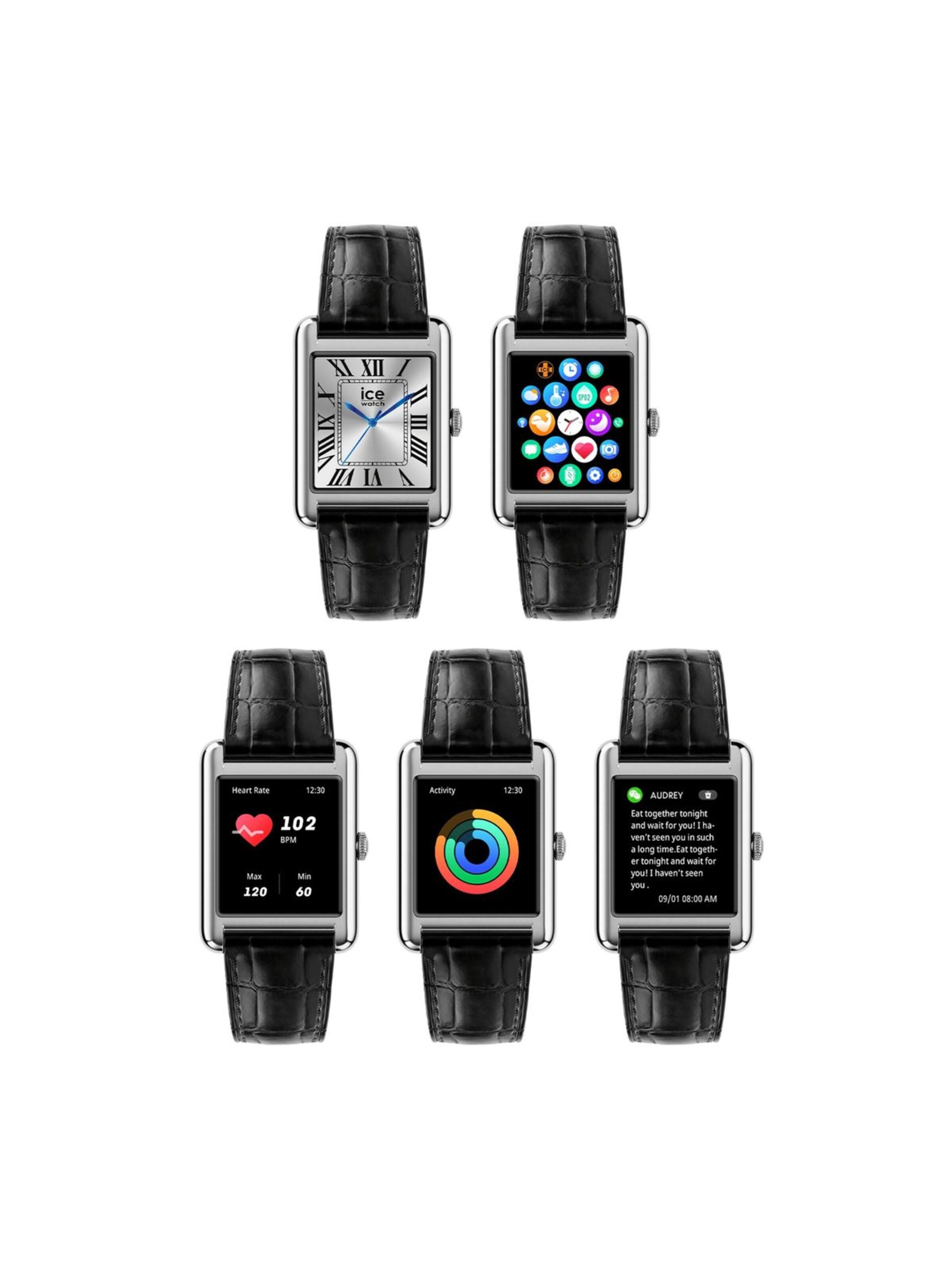 Montre digitale 'Smart TK 2.0' Ice-Watch en argent