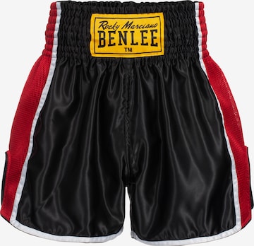 BenleeLoosefit Sportske hlače 'Brockway' - crna boja: prednji dio