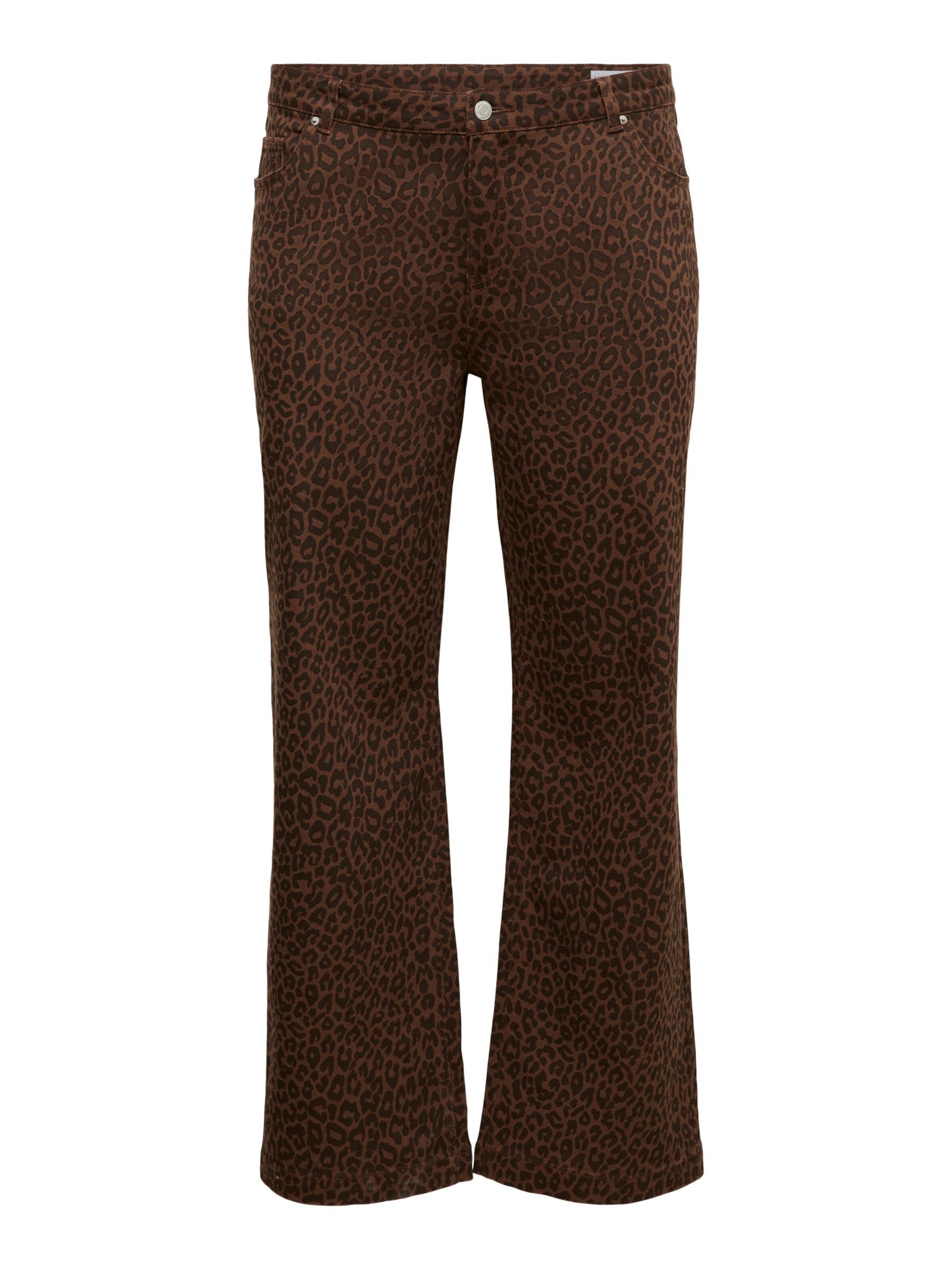 Vero Moda Curve Flared Jeans 'VMCTessa' in Bruin: voorkant