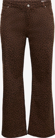Vero Moda Curve Jeans 'VMCTessa' in Bruin: voorkant