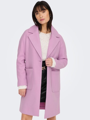 Manteau mi-saison 'New Victoria' ONLY en violet : devant