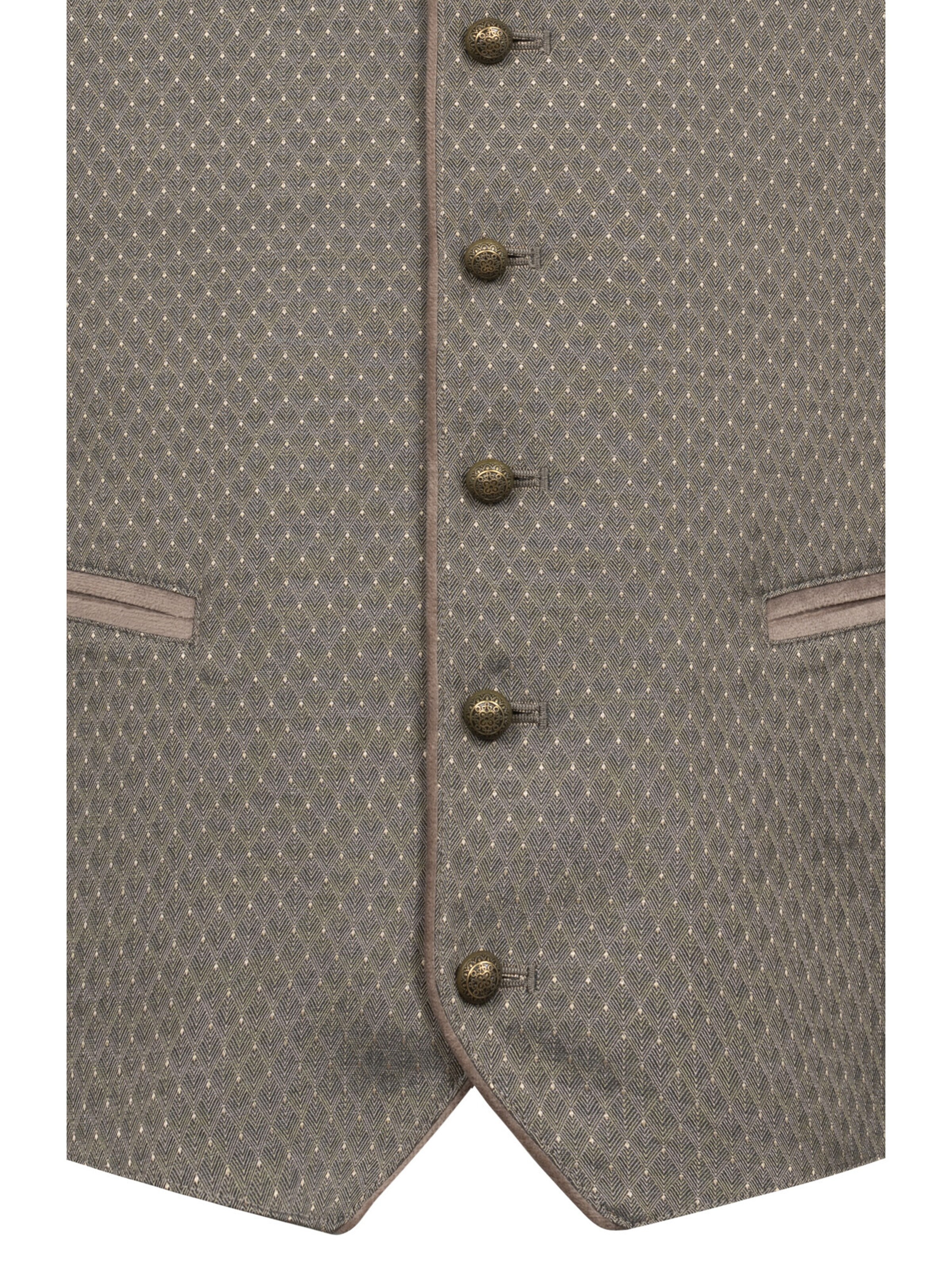 Trachtenhof Nübler Vest 'Trachtengilet Karlos' in Brown