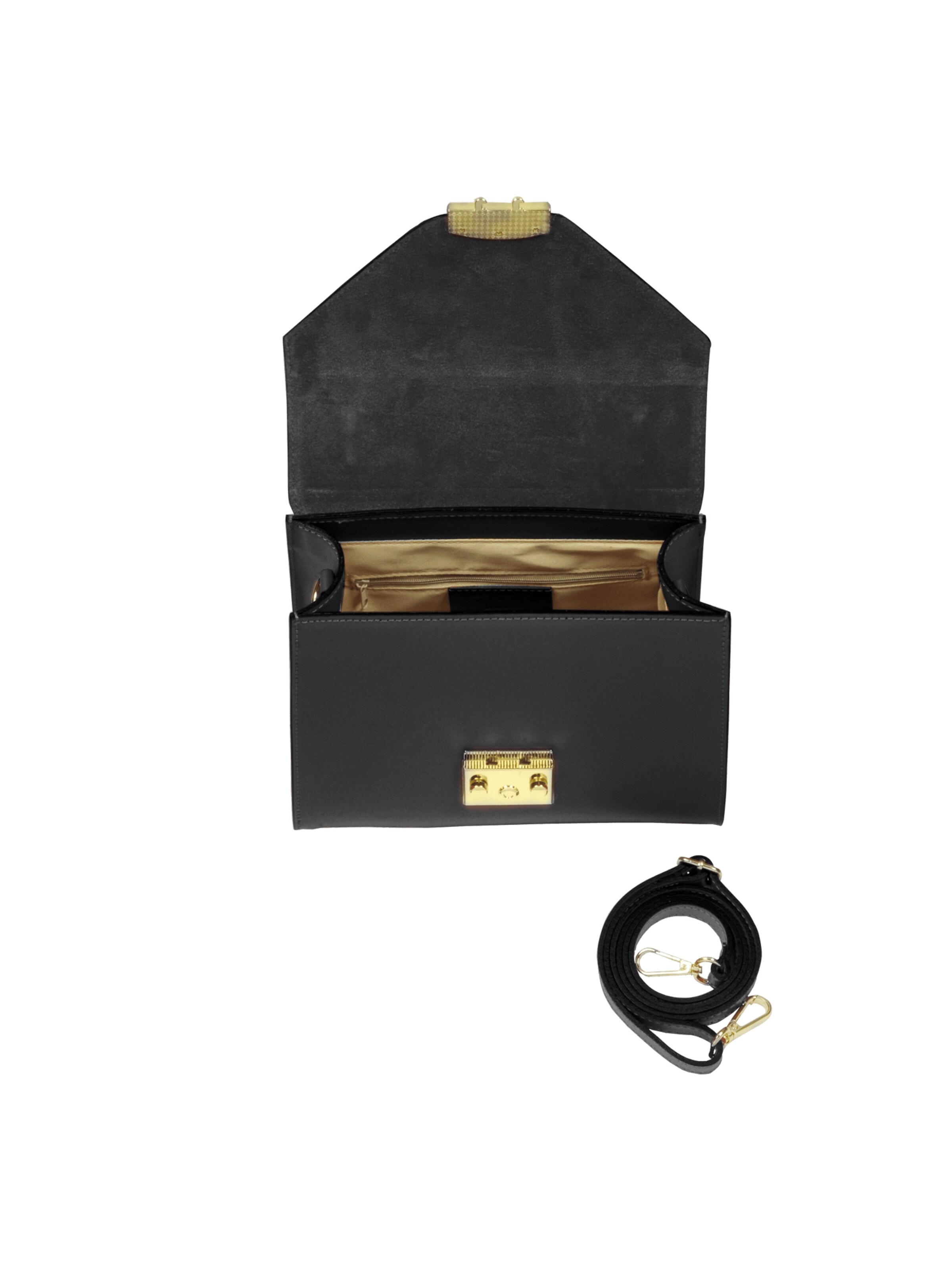 LeParmentier Handtas 'Peggy' in Zwart