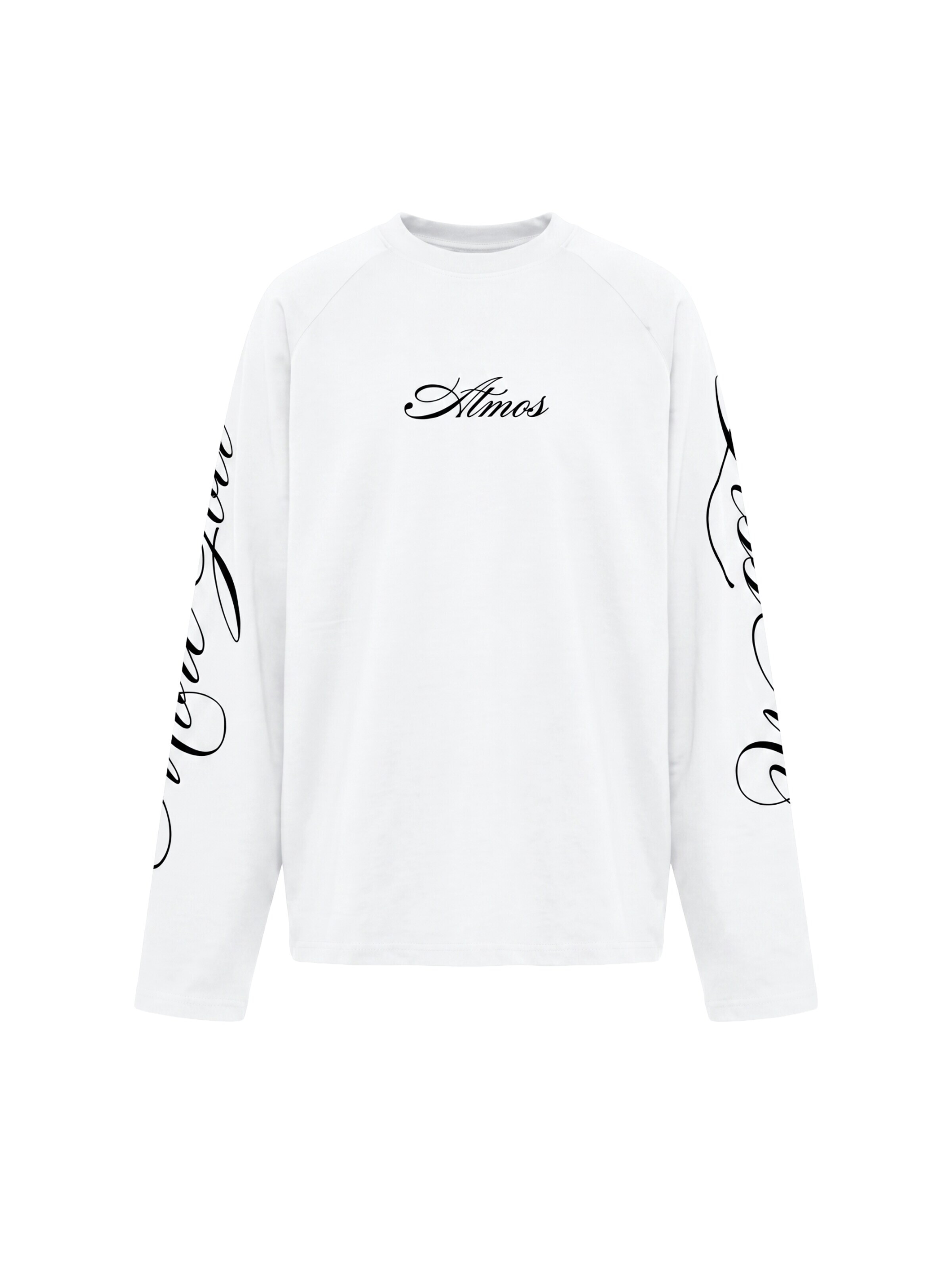 ATMOS Shirt 'Longsleeve 'More God Less Me'' in White: front
