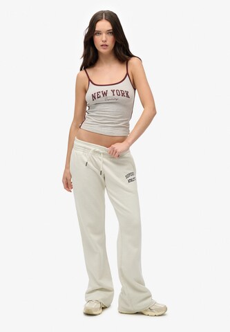 Superdry Loosefit Broek 'Athletic Essentials' in Wit
