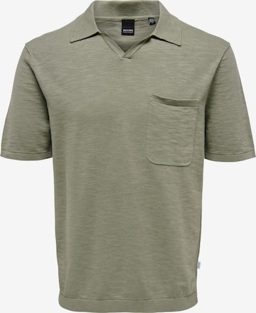 Tricou 'Ace' de la Only & Sons pe verde: față