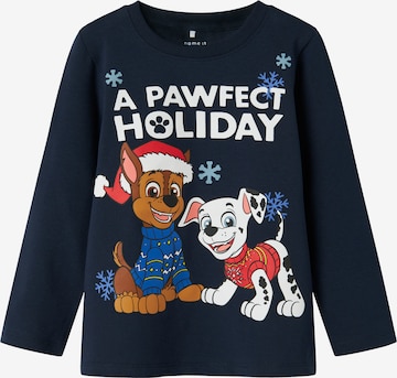 mėlyna NAME IT Marškinėliai 'NMMSTELLAN PAW': priekis