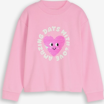 Sweat-shirt TOM TAILOR en rose : devant