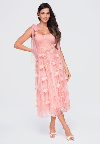 Ombre Cocktailjurk in Roze