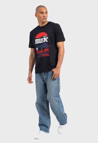 Oldskull Shirt 'Asian Osaka Music' in Black