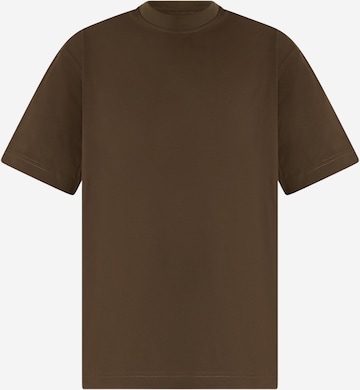 DARK LABEL - Camisa em castanho: frente