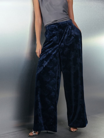 Next Wide Leg Hose in Blau: Vorderseite