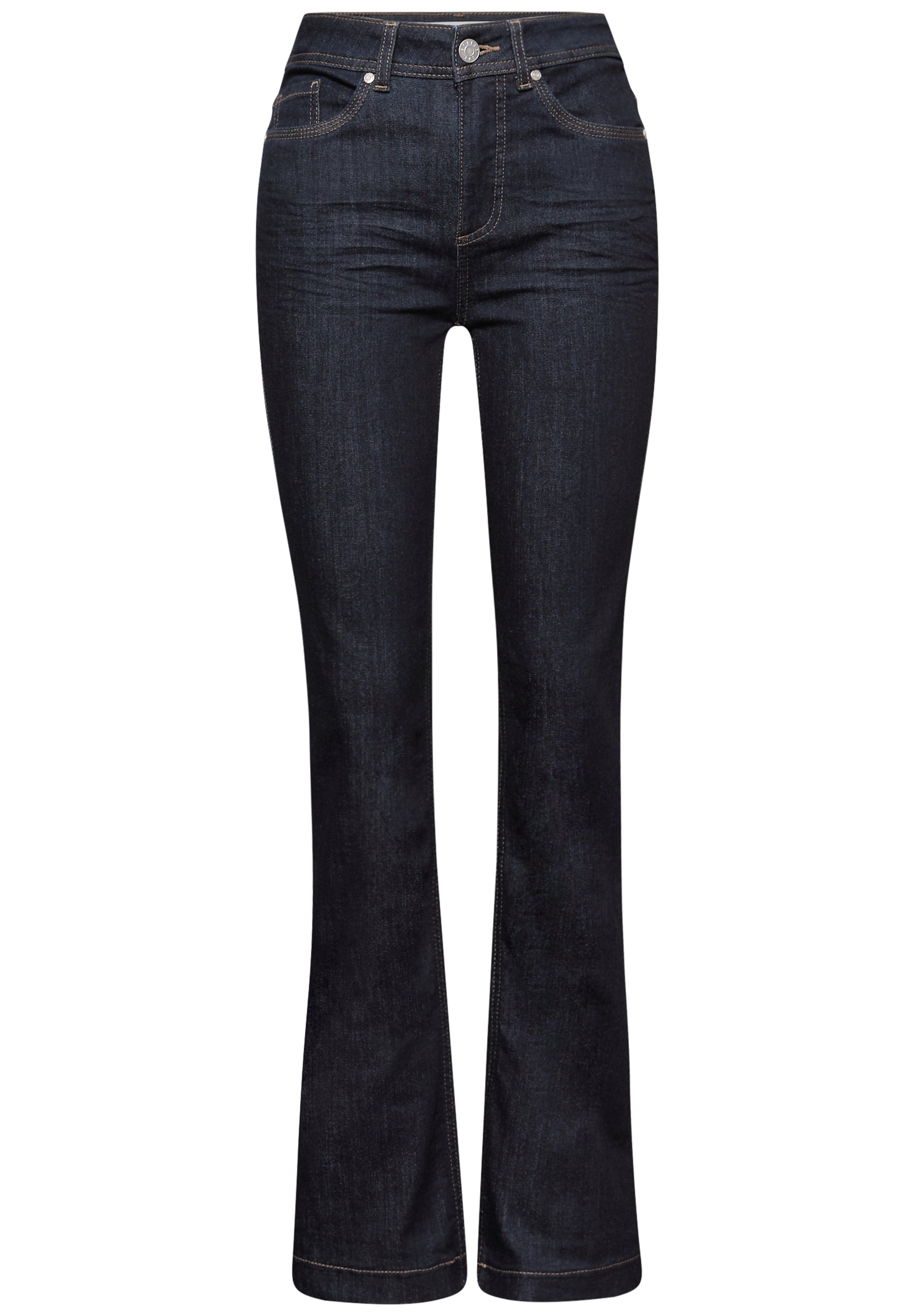 STREET ONE Boot cut Jeans in Blue: front