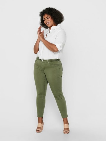 ONLY Carmakoma Skinny Jeans in Green