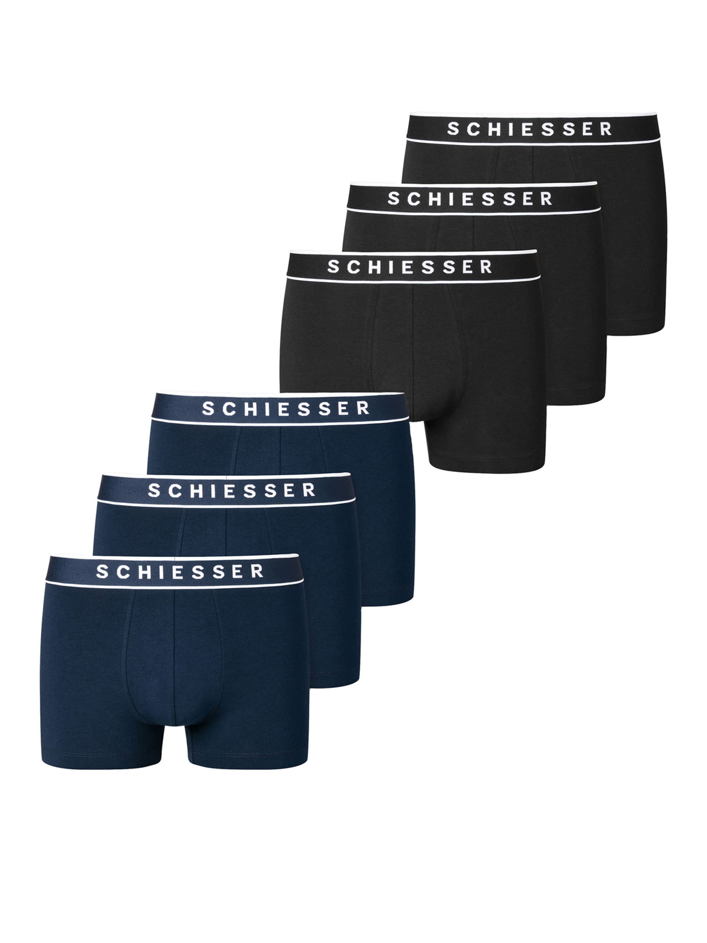 Boxers SCHIESSER en noir : devant