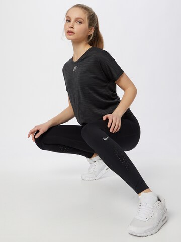 NIKE Skinny Sporthose 'Epic Luxe' in Schwarz