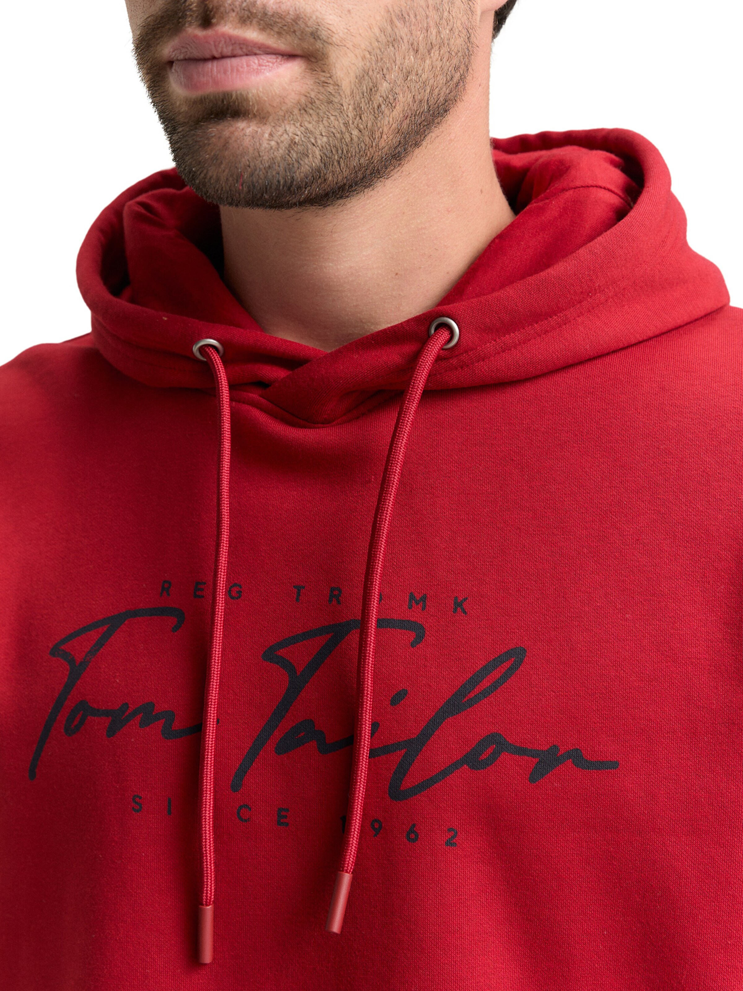 TOM TAILOR Sweatshirt in Red