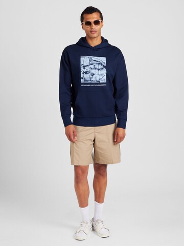 TOM TAILOR DENIM Sweatshirt in Blau