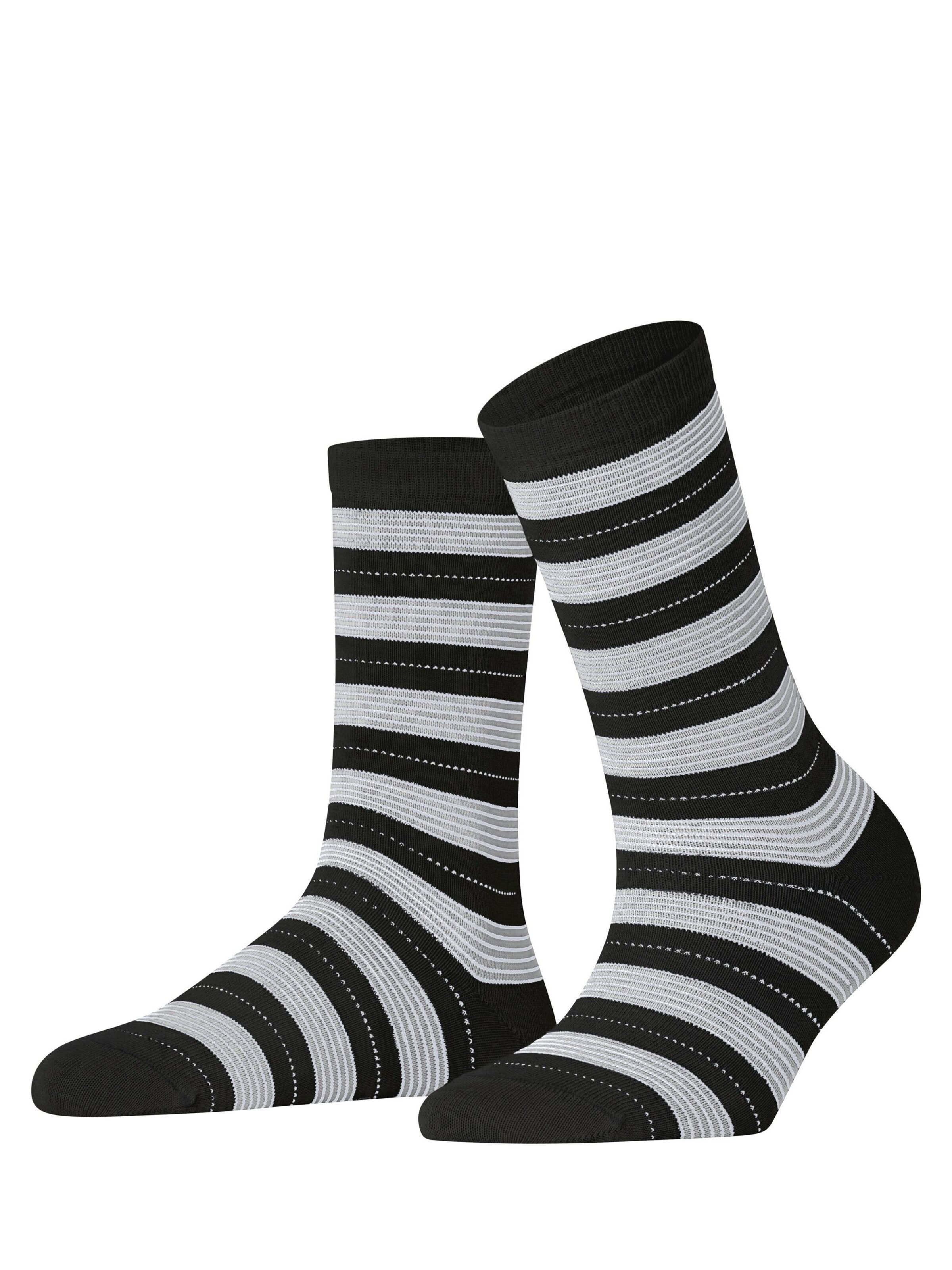 FALKE Socken 'Stripe Uniform'‌‌ in Schwarz: Vorderseite