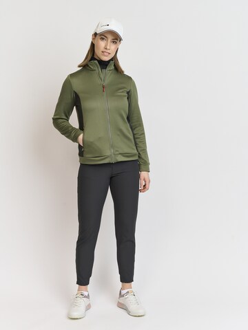 Backtee Sportsweatjacke in Grün