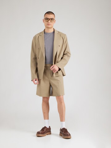Abercrombie & Fitch Tričko 'CLASSIC ESSENTIAL' - Béžová
