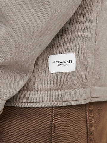 brūns JACK & JONES Standarta piegriezums Džemperis 'JJLeo'