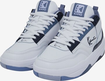 Sneaker alta di Karl Kani in bianco