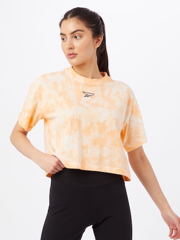 T-shirt Reebok en orange : devant