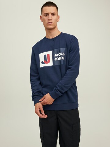 Felpa di JACK & JONES in blu: frontale