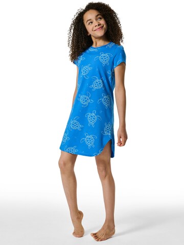 Chemise de nuit ' Organic Cotton ' SCHIESSER en bleu : devant