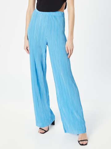 Monki Wide leg Trousers in Blue: front