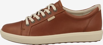 Chaussure à lacets 'Soft 7' ECCO en marron