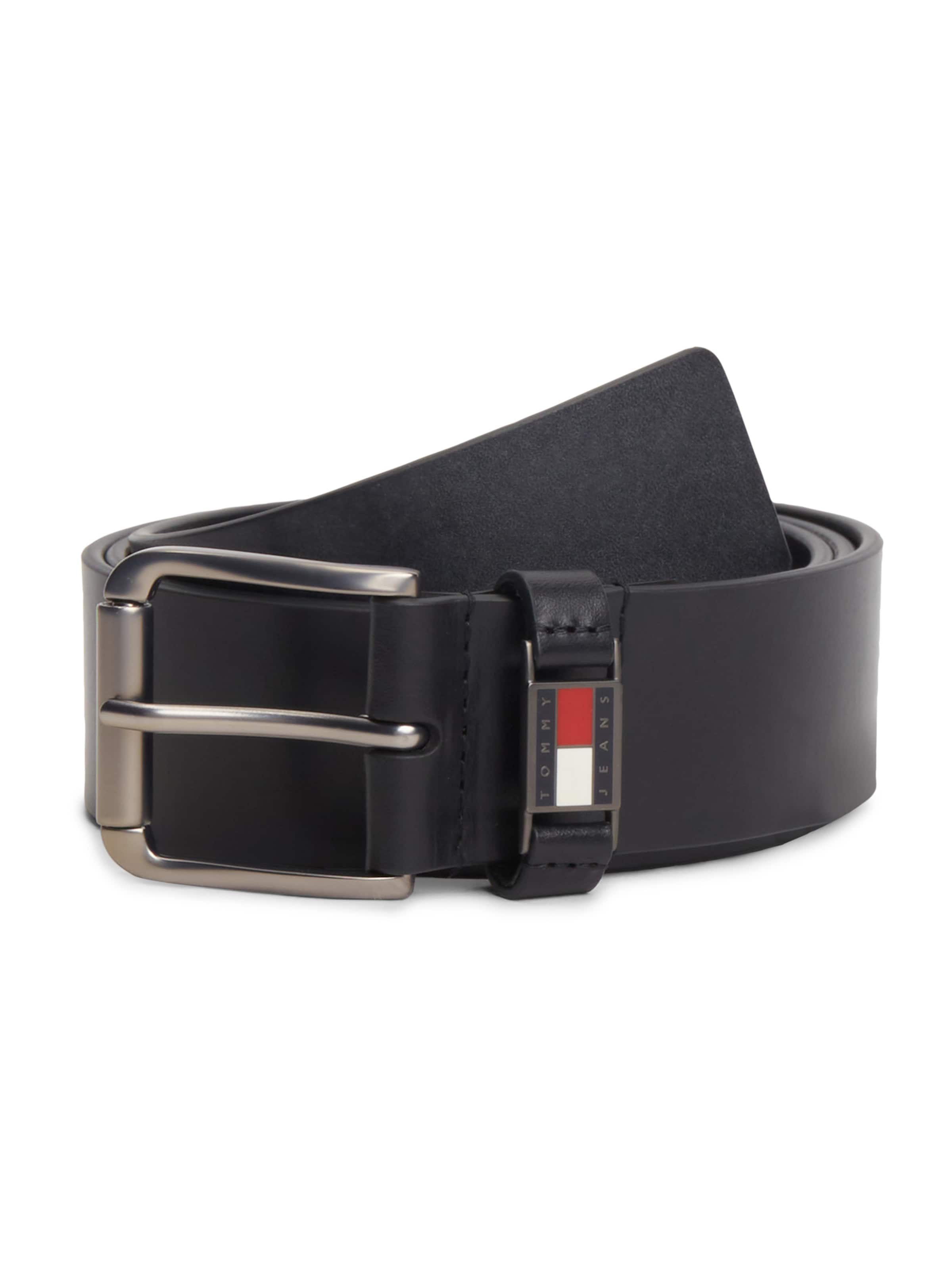 Ceinture Tommy Jeans en noir : devant