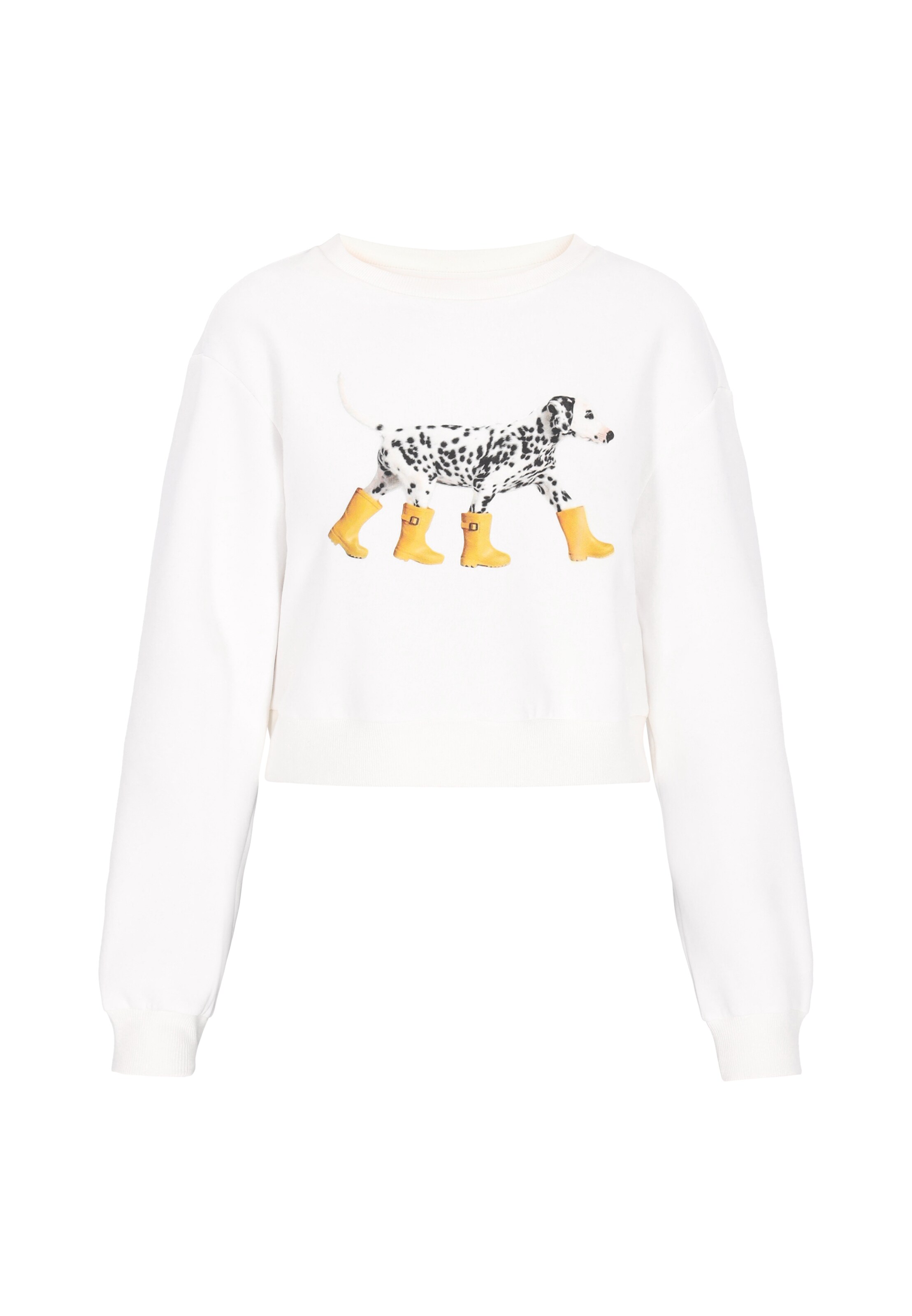 Sweat-shirt MYMO en blanc : devant